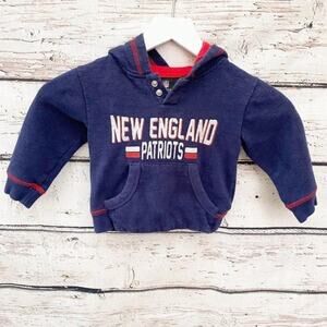NEW ENGLAND PATRIOTS Toddler Hooded Sweatshirt Sz 2T